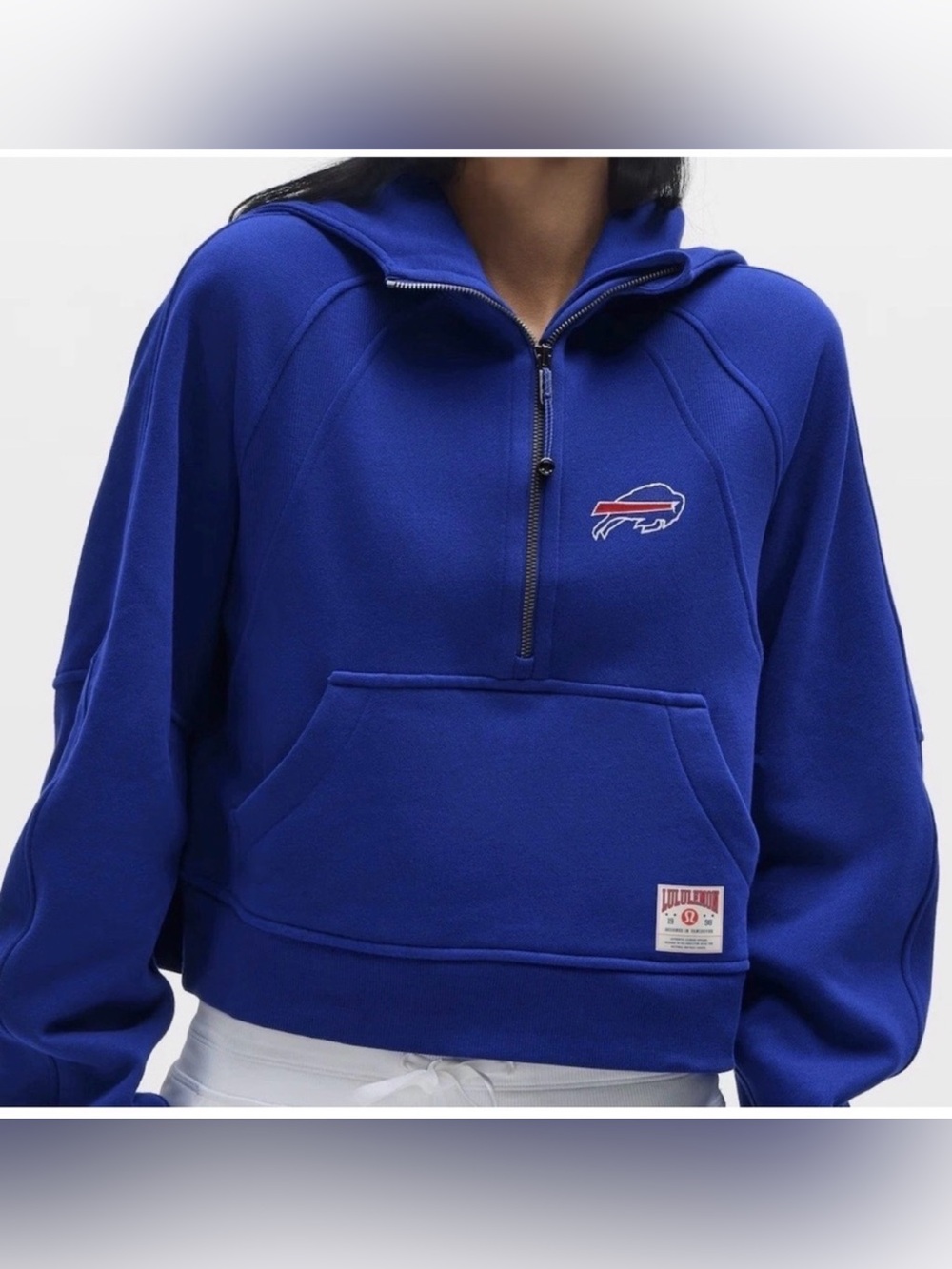 lululemon Athletica NFL Buffalo Bills Half-Zip Scuba Hoodie